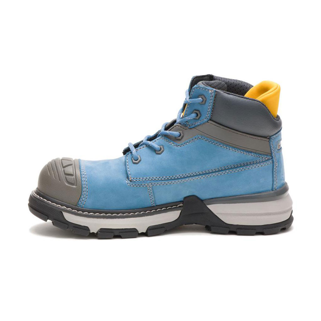 Caterpillar Excavator Superlite Waterproof Carbon Composite Toe Women's Safety Toe Boots Blue Heaven  USA |  417920-KHM