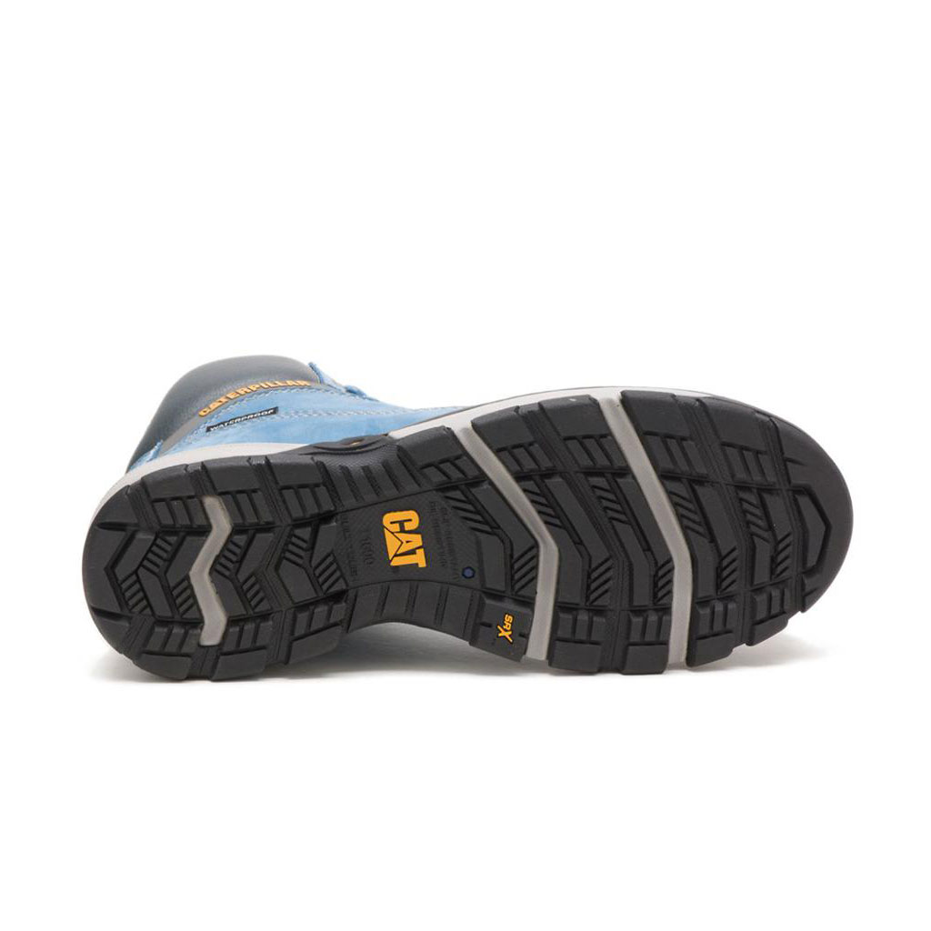 Caterpillar Excavator Superlite Waterproof Carbon Composite Toe Women's Slip Resistant Footwear Blue Heaven  USA |  683140-DOW