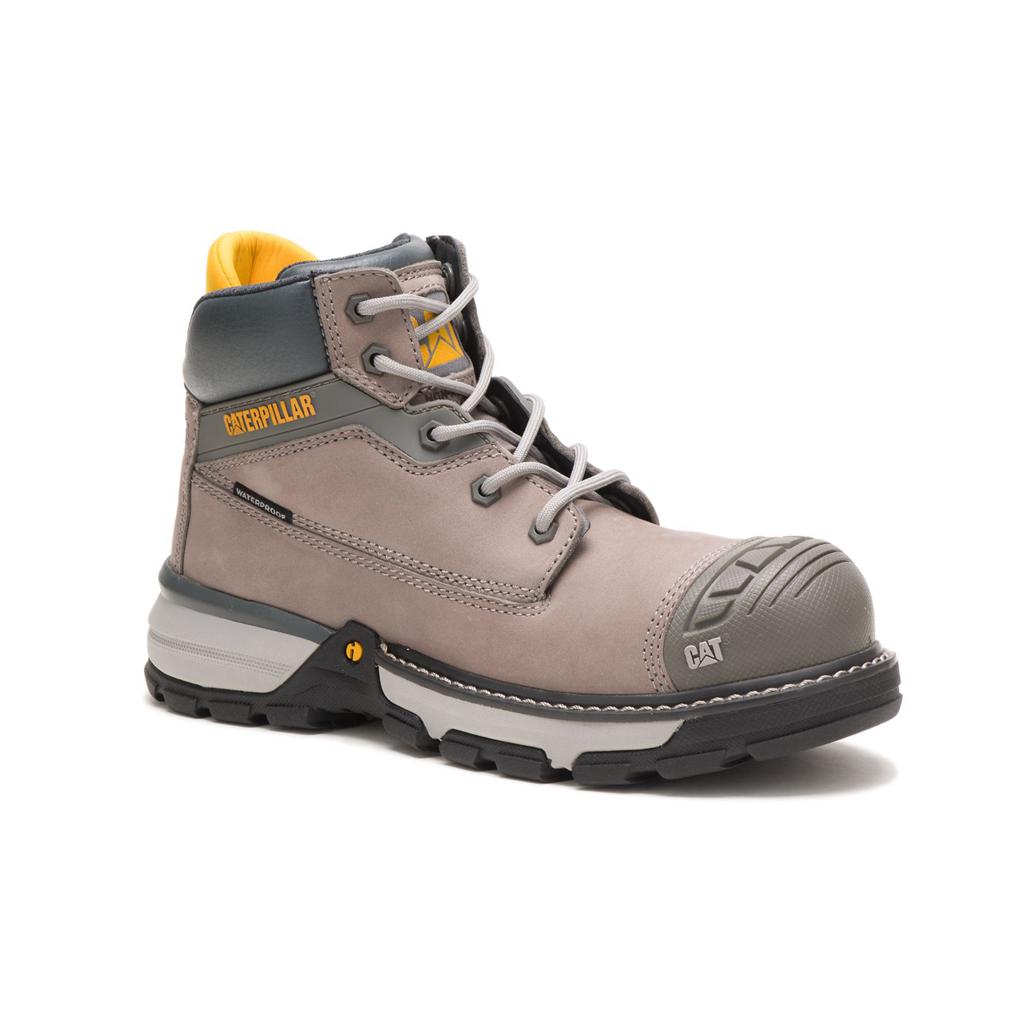 Caterpillar Excavator Superlite Waterproof Nano Toe Women's Work Boot Khaki  USA |  843692-EDA