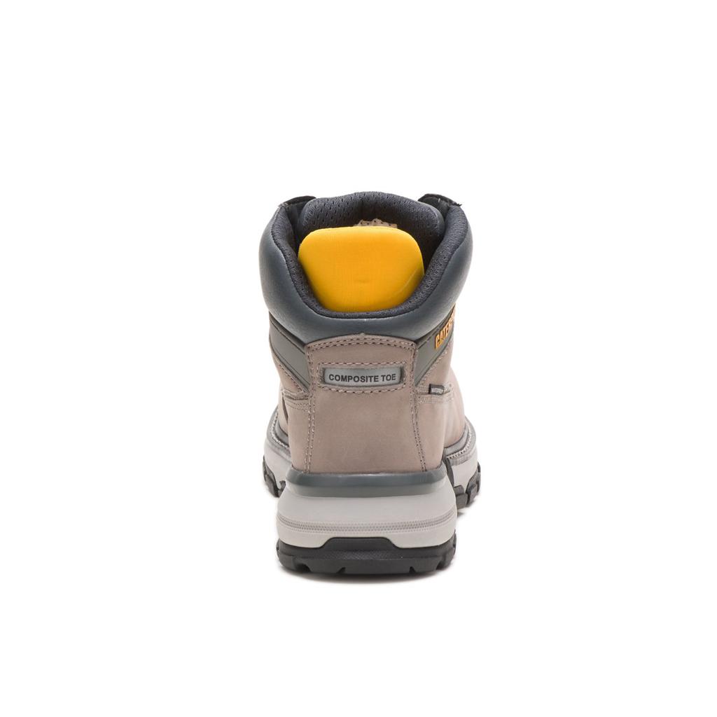 Caterpillar Excavator Superlite Waterproof Nano Toe Women's Work Boot Khaki  USA |  843692-EDA