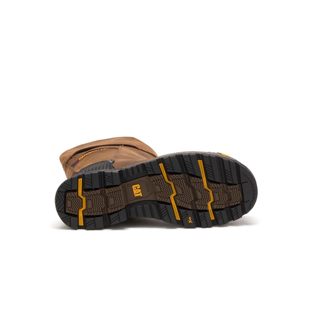 Caterpillar Excavator Xl Pull On Waterproof Composite Toe Men's Slip On Dark Brown  USA |  375829-SXD