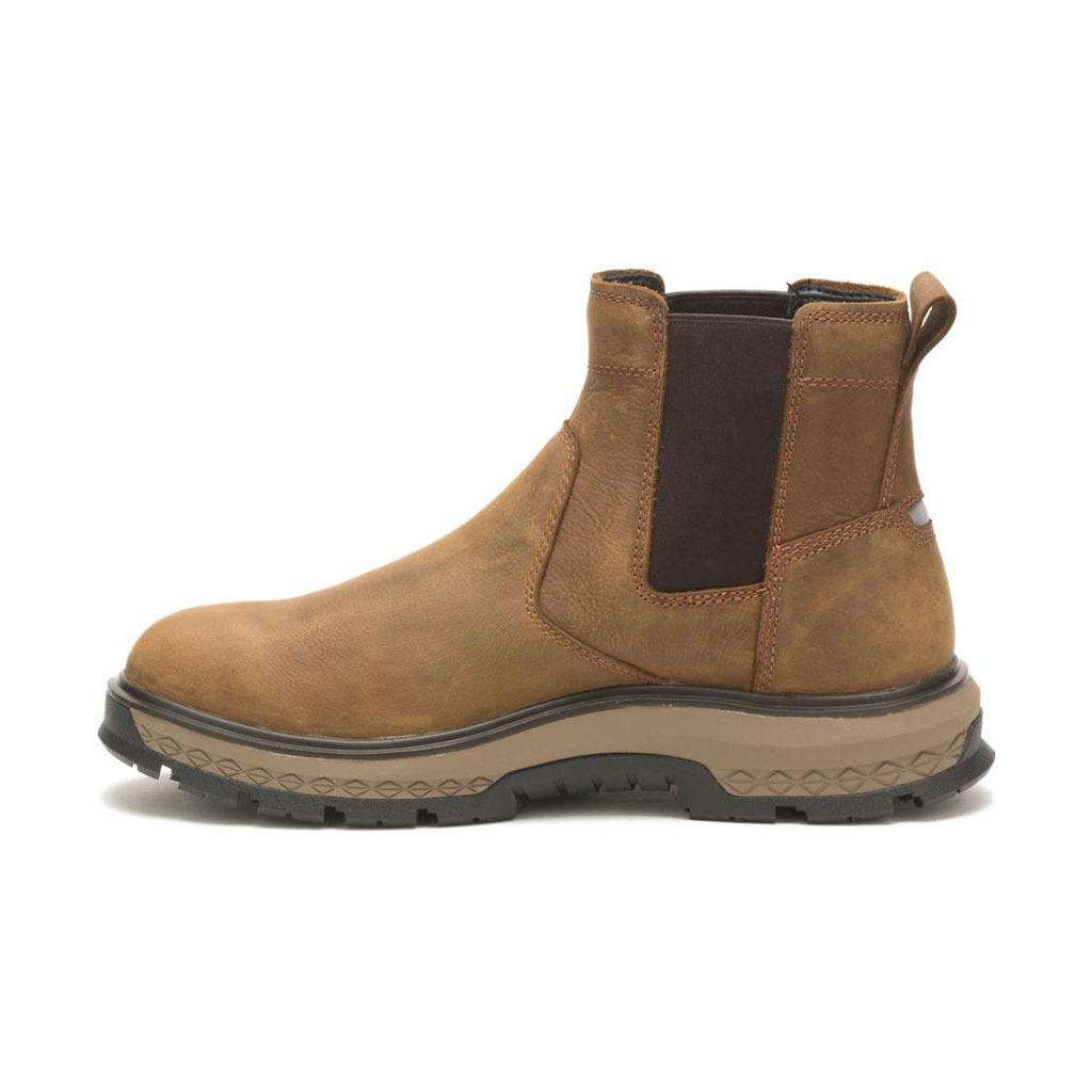 Caterpillar Exposition Chelsea Men's Chelsea Boots Pyramid Brown  USA |  491683-RVW