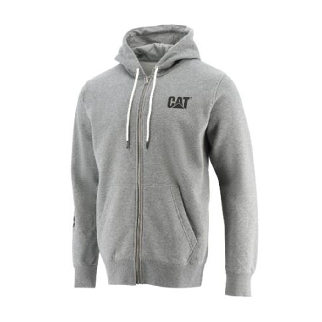 Caterpillar Foundation Fz Dm Hooded Sweatshirt Men's Sweatshirts Dark Grey  USA |  062857-EHU