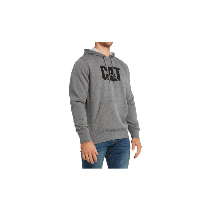 Caterpillar Foundation Hooded Men's Sweatshirts Grey  USA |  205738-WXO