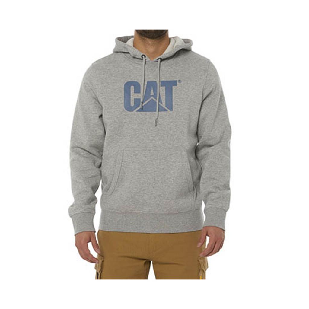 Caterpillar Foundation Hooded Sweatshirt Men's Sweatshirts Grey  USA |  156402-CJV