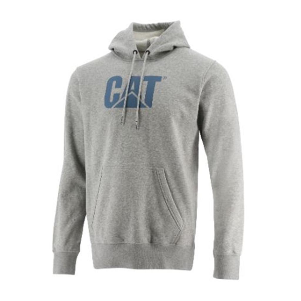 Caterpillar Foundation Hooded Sweatshirt Men's Sweatshirts Grey  USA |  156402-CJV