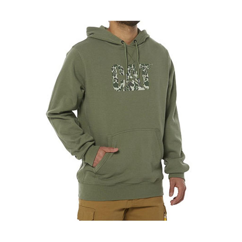 Caterpillar Foundation Hooded Sweatshirt Men's Sweatshirts Green  USA |  543817-KJA