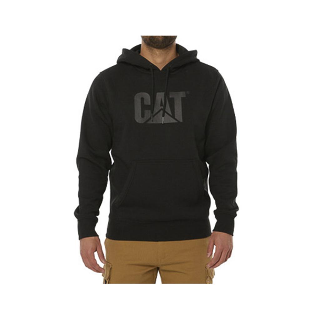 Caterpillar Foundation Hooded Sweatshirt Men's Sweatshirts Black  USA |  601953-UFQ