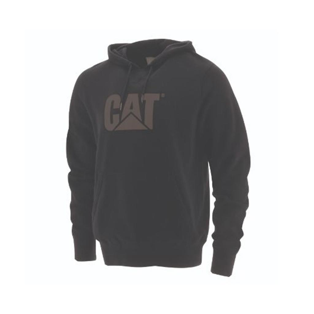 Caterpillar Foundation Hooded Sweatshirt Men's Sweatshirts Black  USA |  601953-UFQ