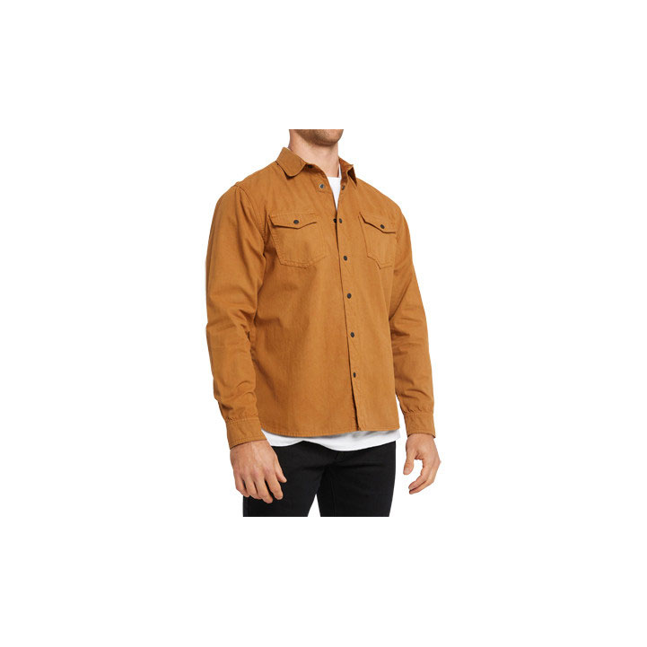 Caterpillar Foundation Premium Ls Denim Men's Shirts Orange  USA |  149270-ETH