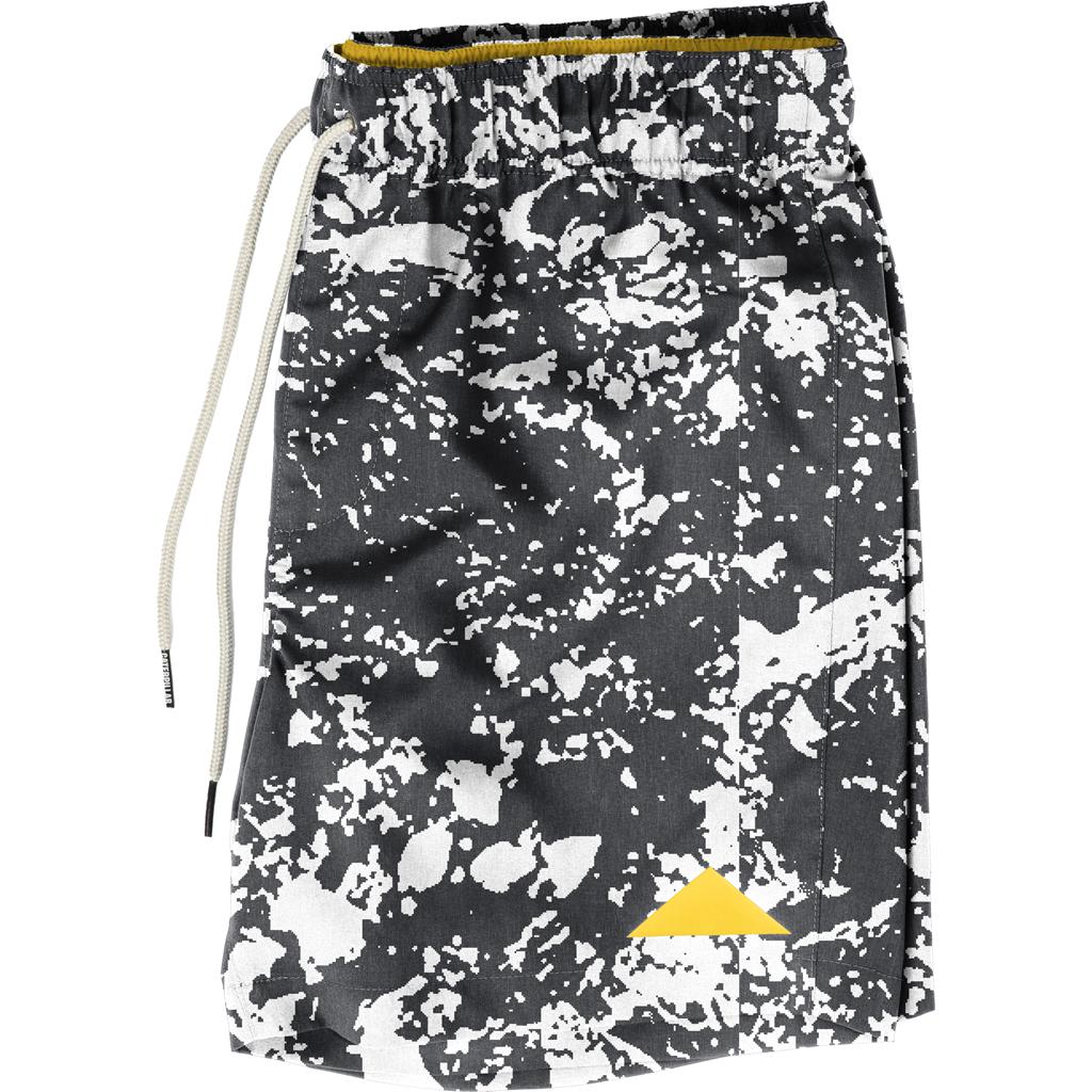 Caterpillar Foundation Swim Trunk Men's Shorts Black/White  USA |  685731-FCN