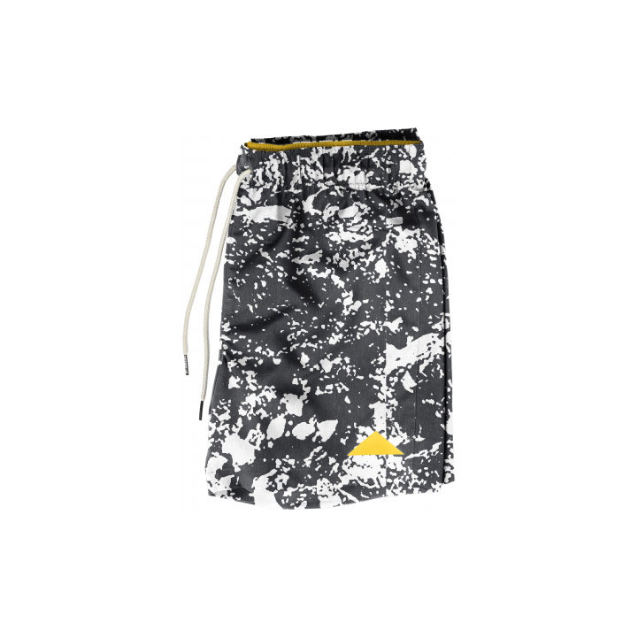 Caterpillar Foundation Swim Trunk Men's Shorts Metal Print Black  USA |  871243-FHO