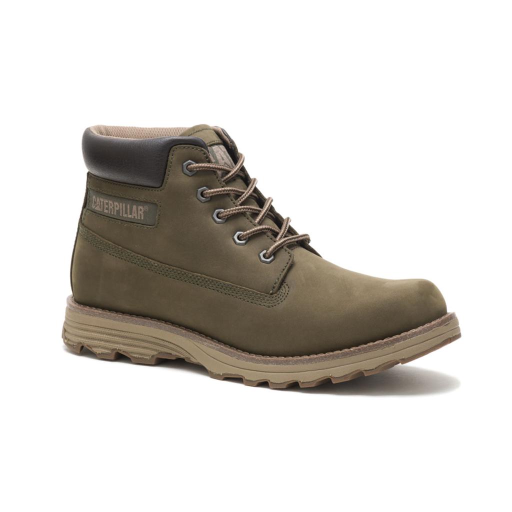 Caterpillar Founder Men\'s Chukka Boots Olive  USA |  640189-QPY