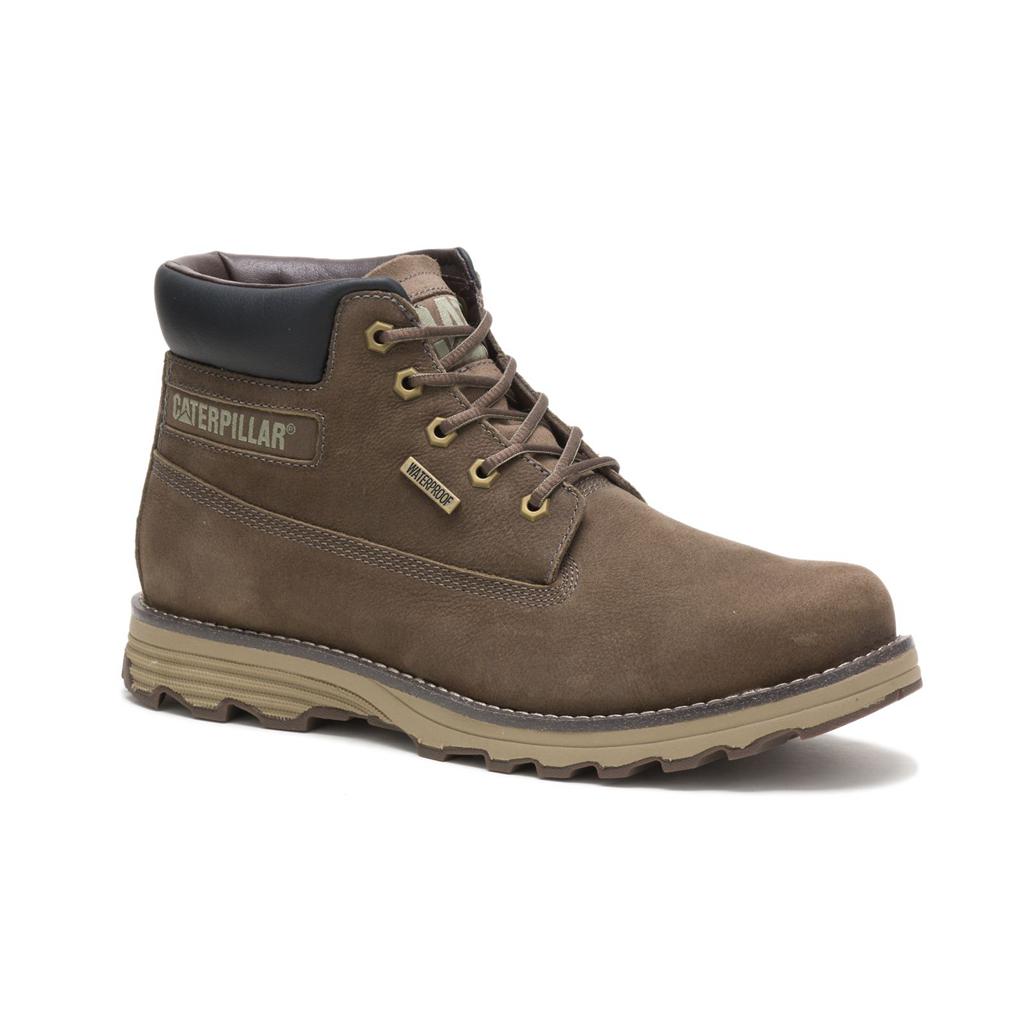 Caterpillar Founder Waterproof Thinsulate™ Men's Waterproof Boots Grey  USA |  513692-PBH