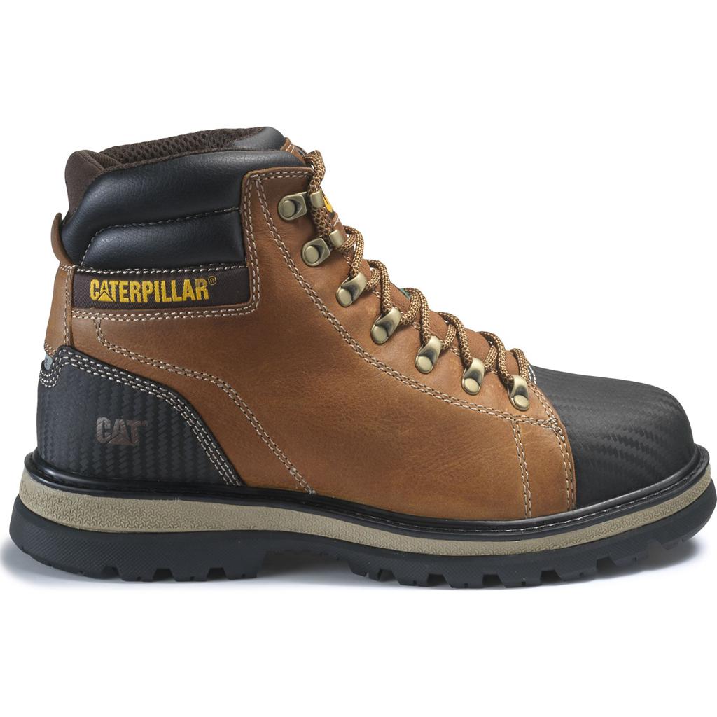 Caterpillar Foxfield St Tx Csa Men\'s Work Shoes Brown  USA |  651327-UKB