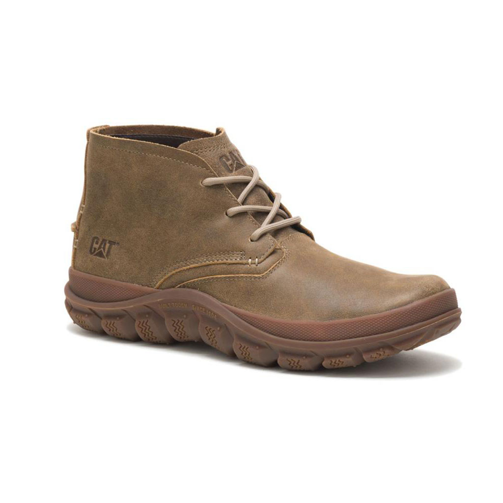 Caterpillar Fused Tri Mid Men's Casual Boots Beaned Khaki  USA |  819507-THO