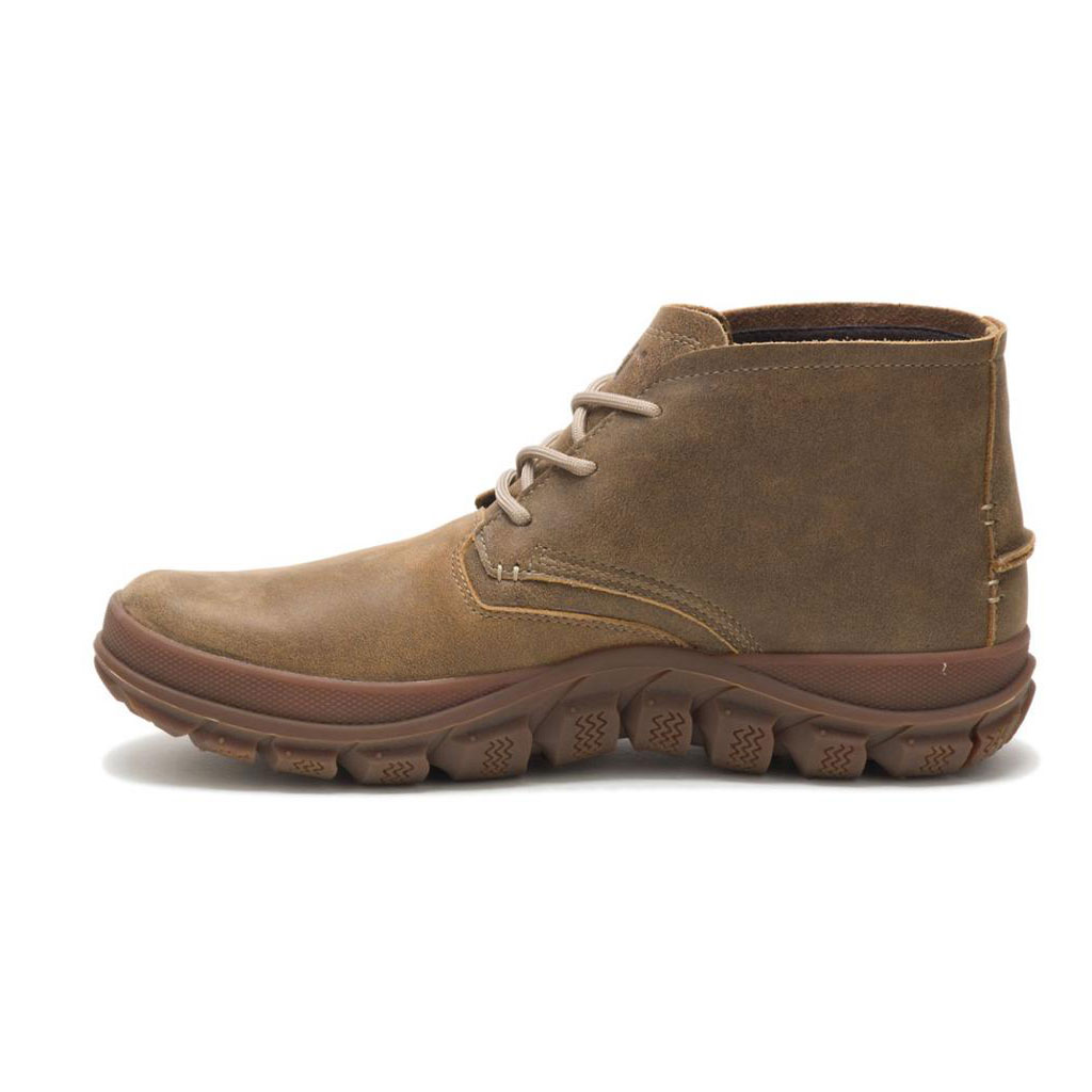 Caterpillar Fused Tri Mid Men's Casual Boots Beaned Khaki  USA |  819507-THO