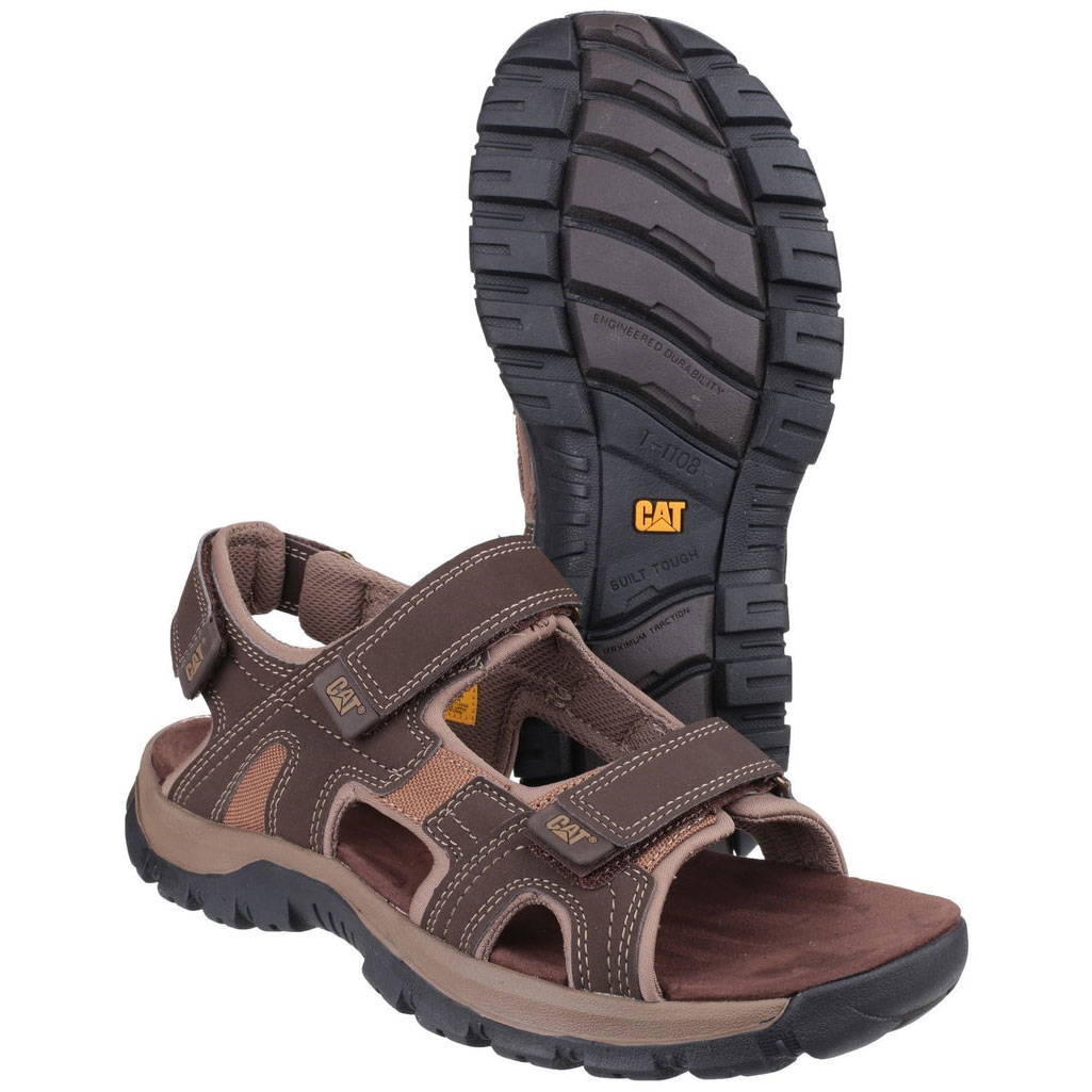 Caterpillar Giles Men's Sandals Dark Brown  USA |  015927-ZAW