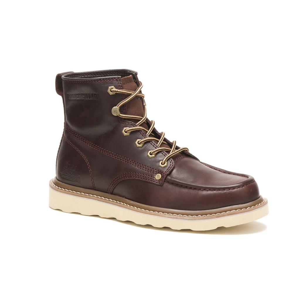 Caterpillar Glenrock Mid Men's Casual Boots Dark Brown  USA |  431069-GBW