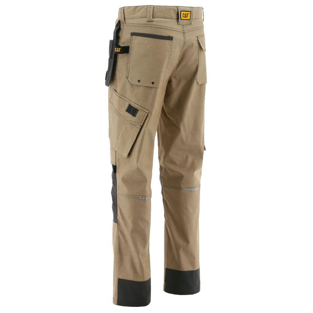 Caterpillar H2o Defender Men's Pants Dark Sand Beige  USA |  471263-DSR