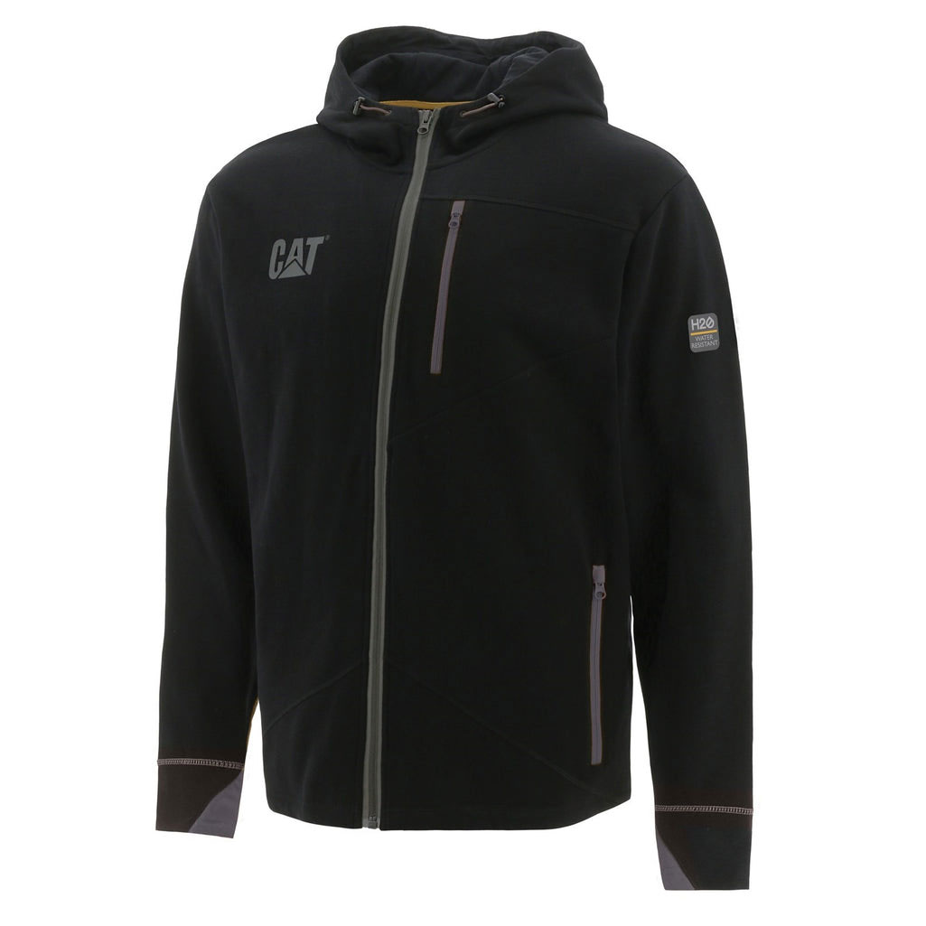 Caterpillar H2o Zip Work Men\'s Sweatshirts Black  USA |  965013-PTQ