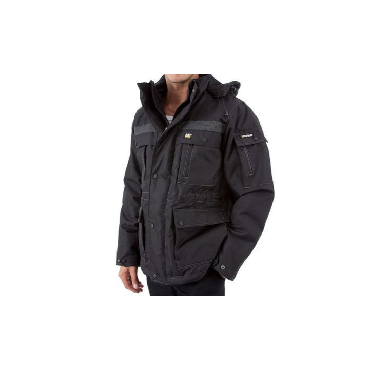 Caterpillar Heavy Insulated Men's Parka Black  USA |  652981-FLB