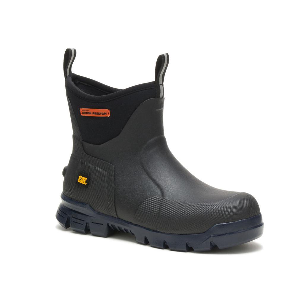 Caterpillar Heron Preston X Cat Stormers 6'' Men's Rubber Boots Black  USA |  013526-AQN