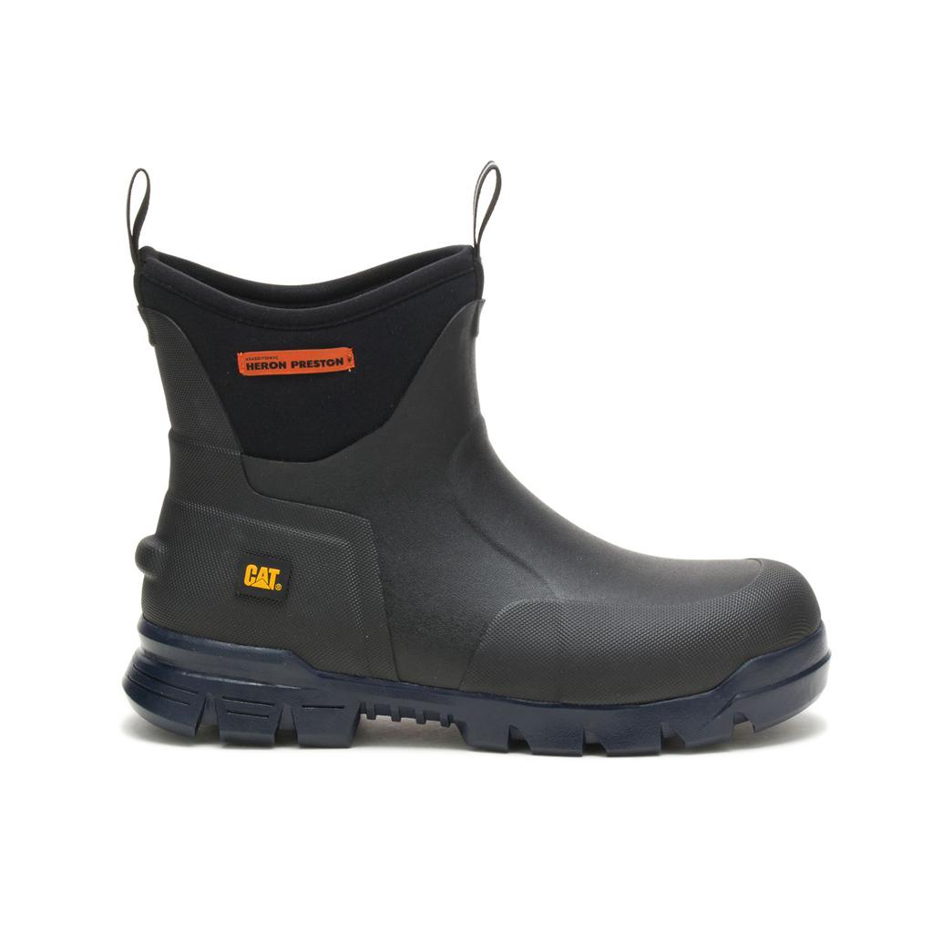 Caterpillar Heron Preston X Cat Stormers 6\'\' Men\'s Rubber Boots Black  USA |  013526-AQN