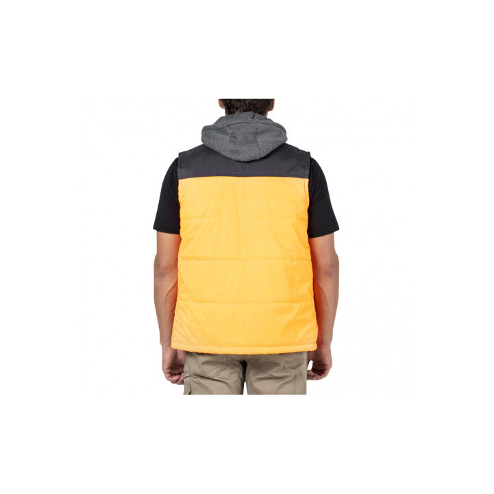 Caterpillar Hi Vis Hooded Work Men's Vests Orange / Black  USA |  213695-FCH