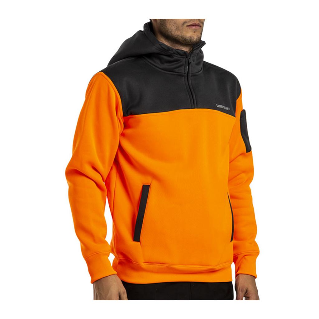 Caterpillar Hi Vis Men's Sweatshirts Orange/Grey  USA |  932861-LKB