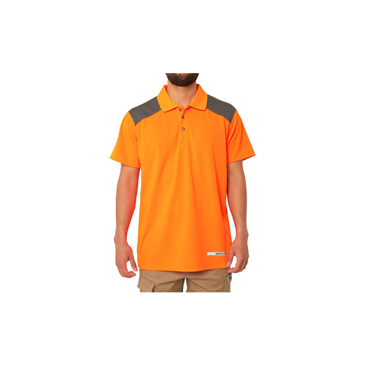 Caterpillar Hi Vis Performance Men\'s Polo Shirts Hi-Vis Orange  USA |  987531-DHK