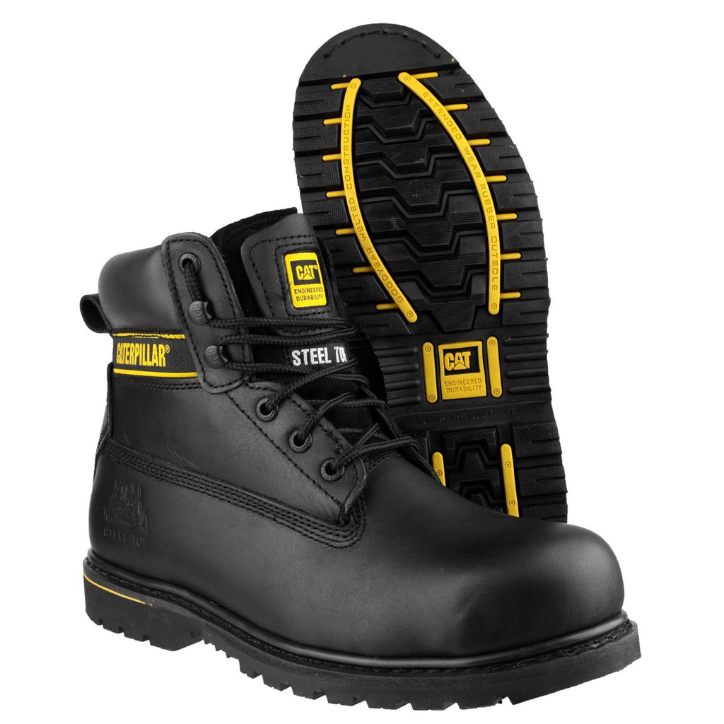 Caterpillar Holton Sb Men's Goodyear Welted Safety Boots Black  USA |  197825-ZPV