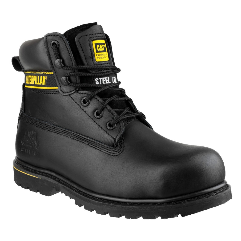 Caterpillar Holton Sb Men\'s Goodyear Welted Safety Boots Black  USA |  197825-ZPV