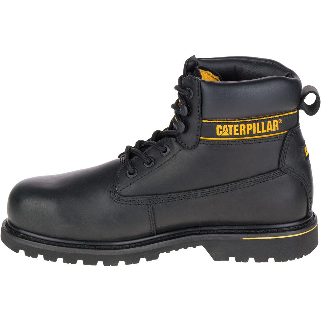 Caterpillar Holton Steel Toe S3 Hro Src Men's Work Boots Black  USA |  420319-KAZ