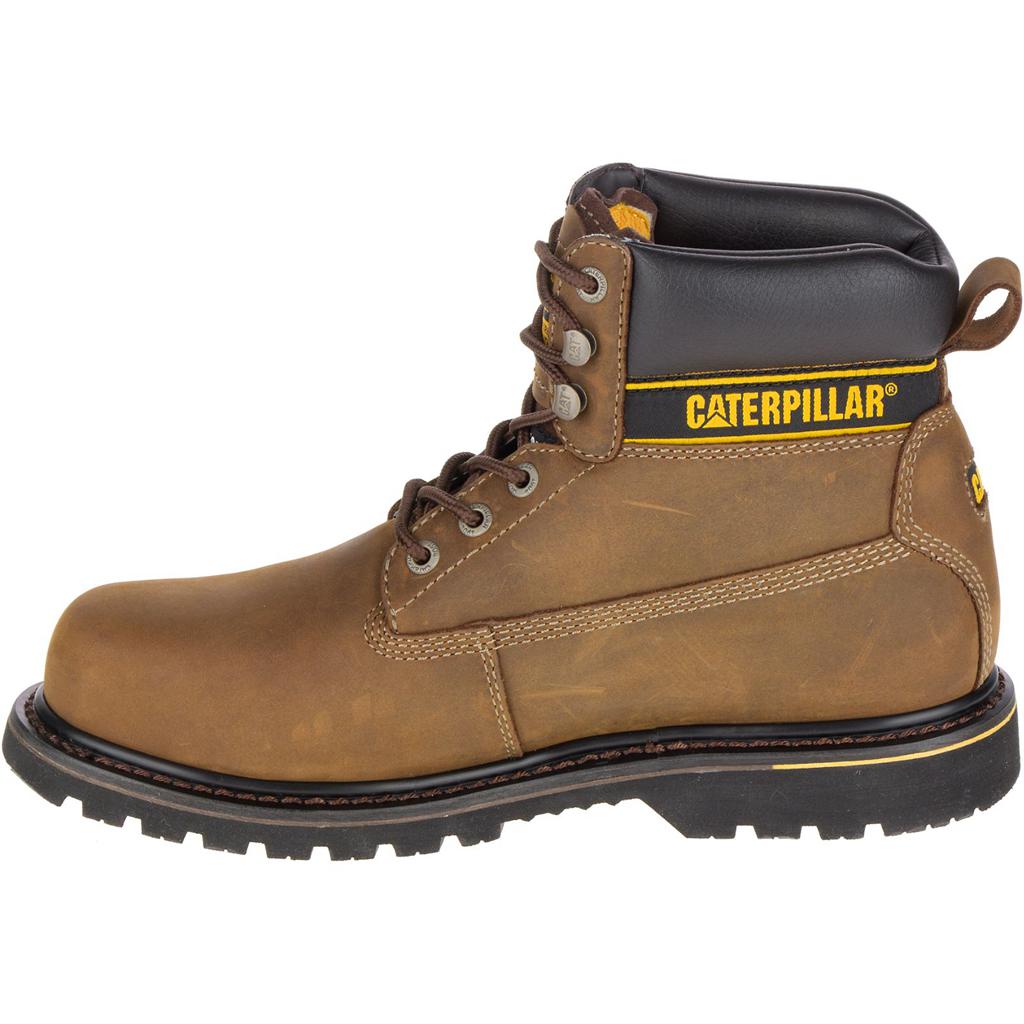 Caterpillar Holton Steel Toe S3 Hro Src Men's Work Boots Dark Brown  USA |  965173-MXJ