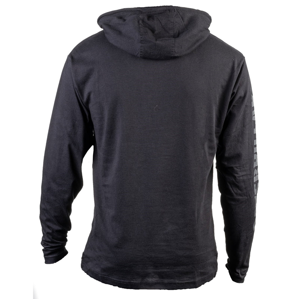 Caterpillar Hooded Long Sleeve Men's Tee Shirts Black  USA |  753291-IVC