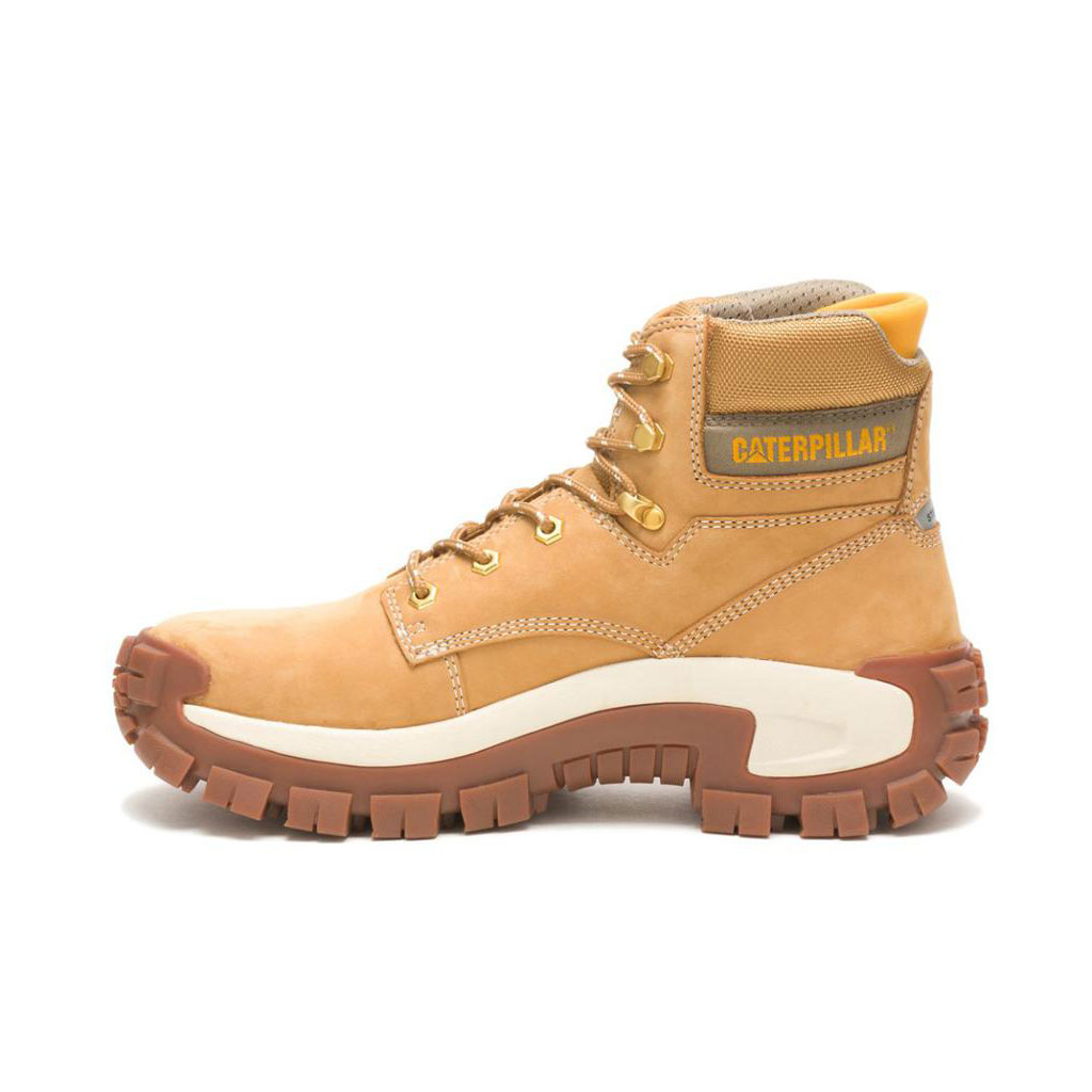 Caterpillar Invader Hi Steel Toe Men's Safety Toe Boots Honey Reset Brown  USA |  369048-DGH