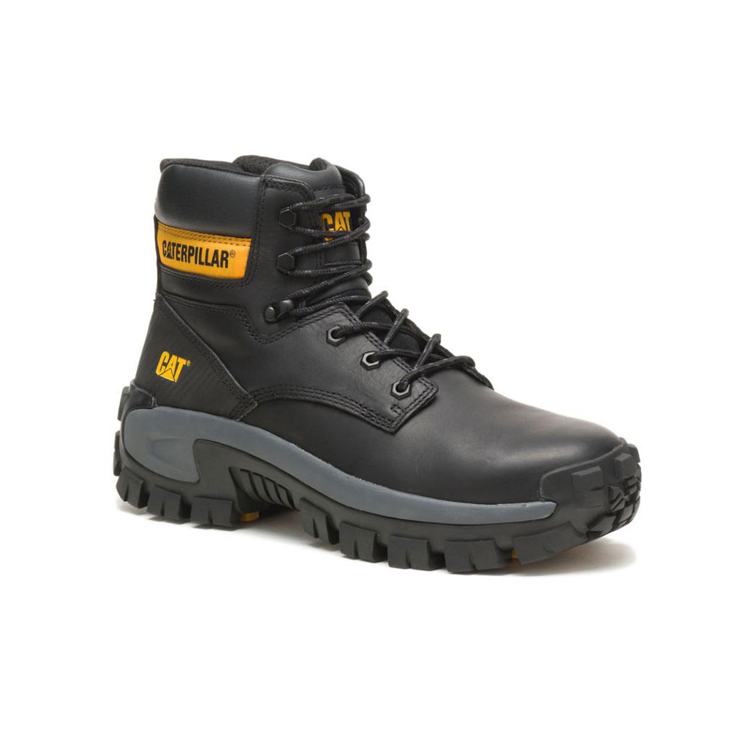 Caterpillar Invader Hi Steel Toe Men's Safety Toe Boots Black  USA |  381296-LNI