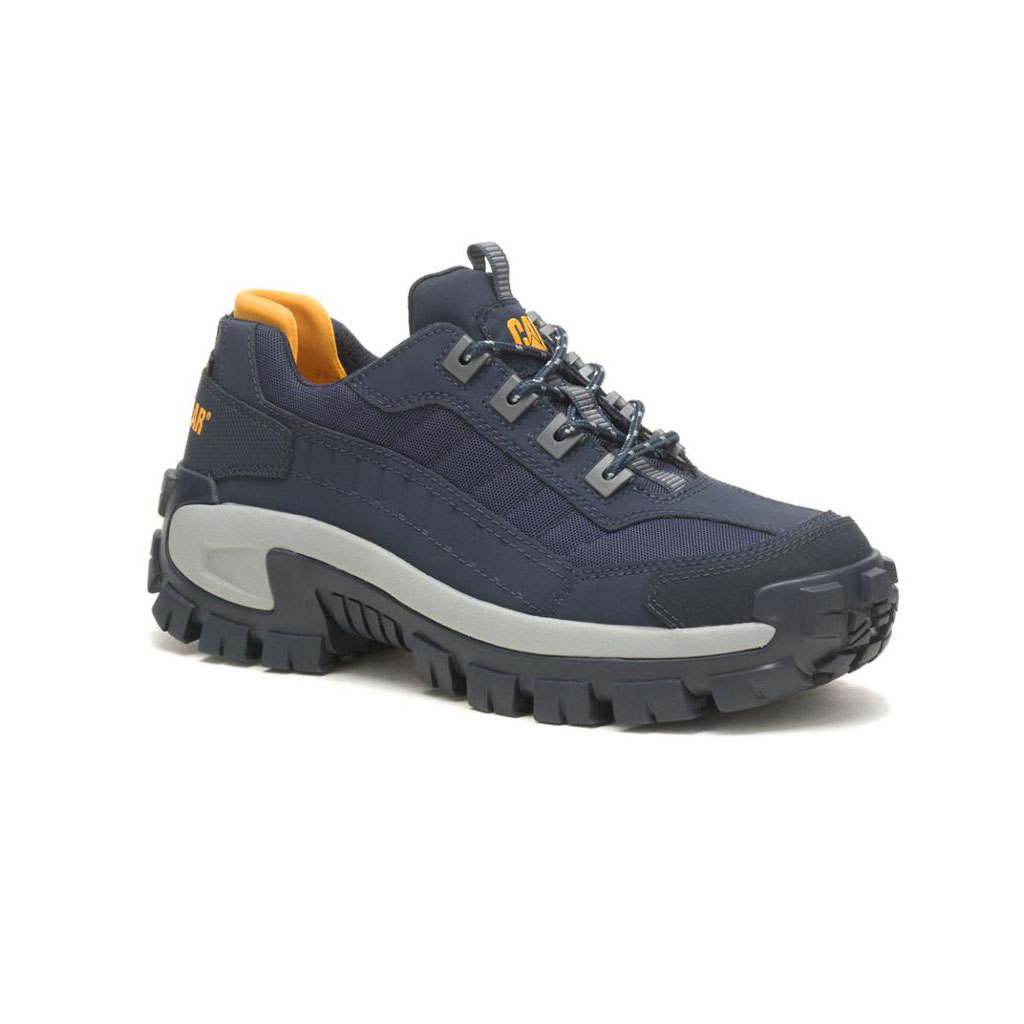 Caterpillar Invader Steel Men's Work Shoes Total Eclipse Navy  USA |  674230-FWJ