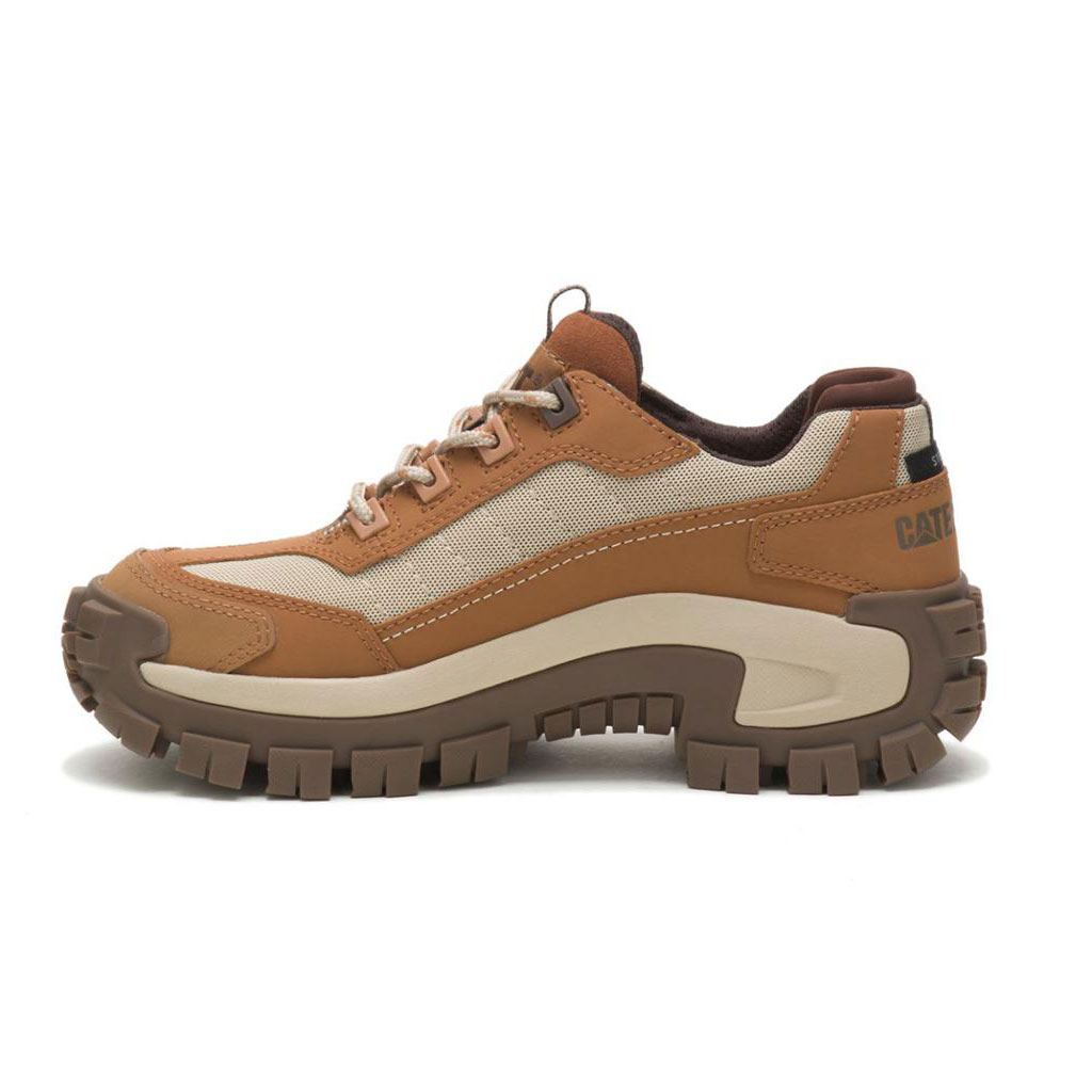 Caterpillar Invader Steel Toe Women's Slip Resistant Footwear Brown Sugar / Tan  USA |  124867-YHV