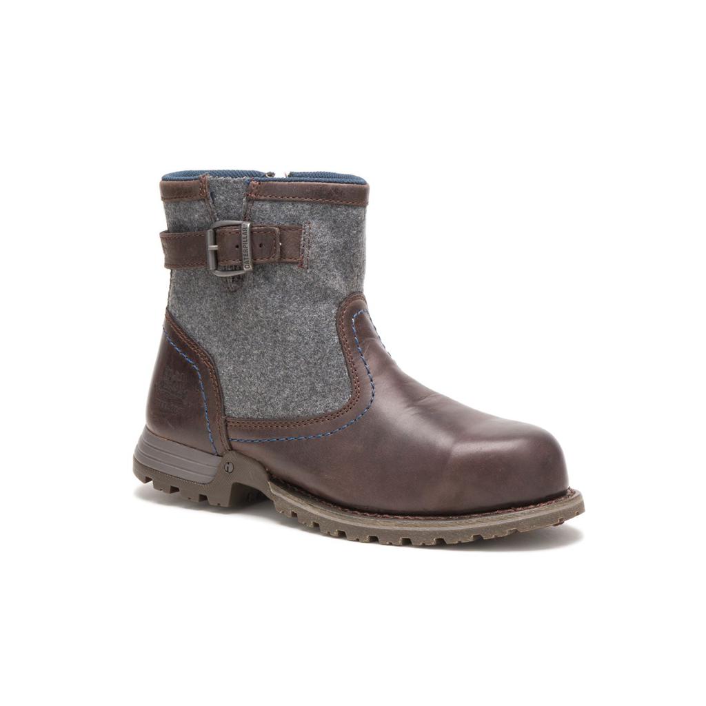 Caterpillar Jace Steel Toe Women's Steel Toe Boots Brown  USA |  981346-QZK