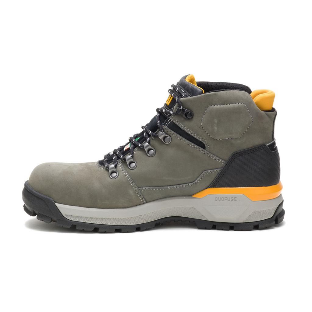 Caterpillar Kinetic Ice+ Waterproof Thinsulate™ Composite Toe Csa Men's Work Boots grey green  USA |  041769-IAG