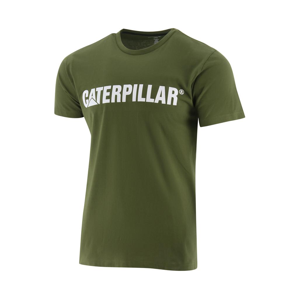 Caterpillar Logo Men's T-Shirts White  USA |  604189-RAT