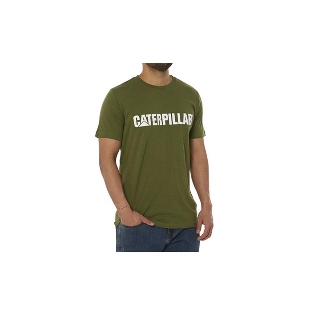 Caterpillar Logo Men's T-Shirts White  USA |  604189-RAT