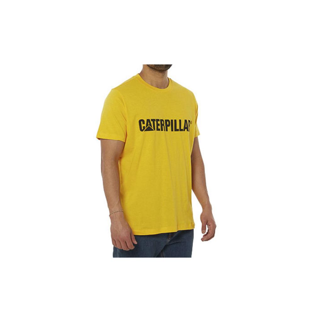 Caterpillar Logo Men's T-Shirts Yellow  USA |  830647-VWZ