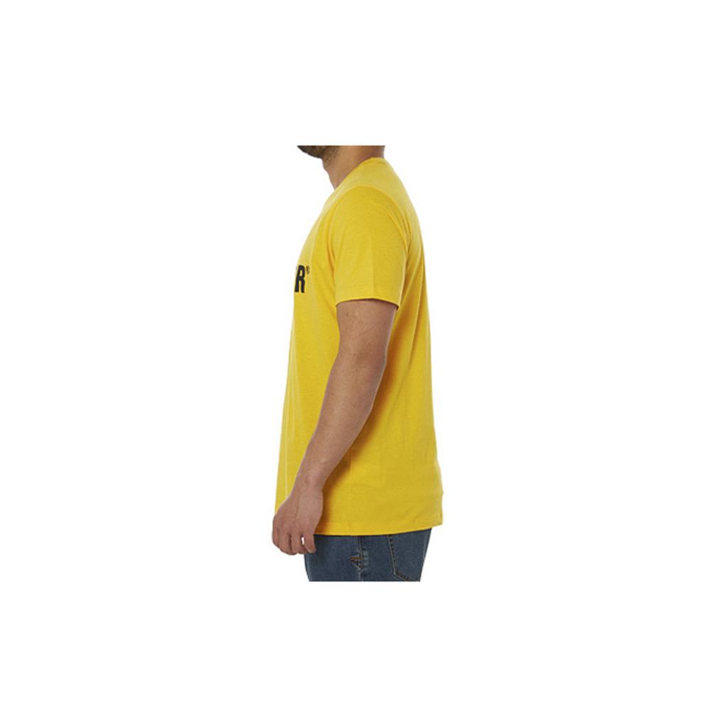 Caterpillar Logo Men's T-Shirts Yellow  USA |  830647-VWZ