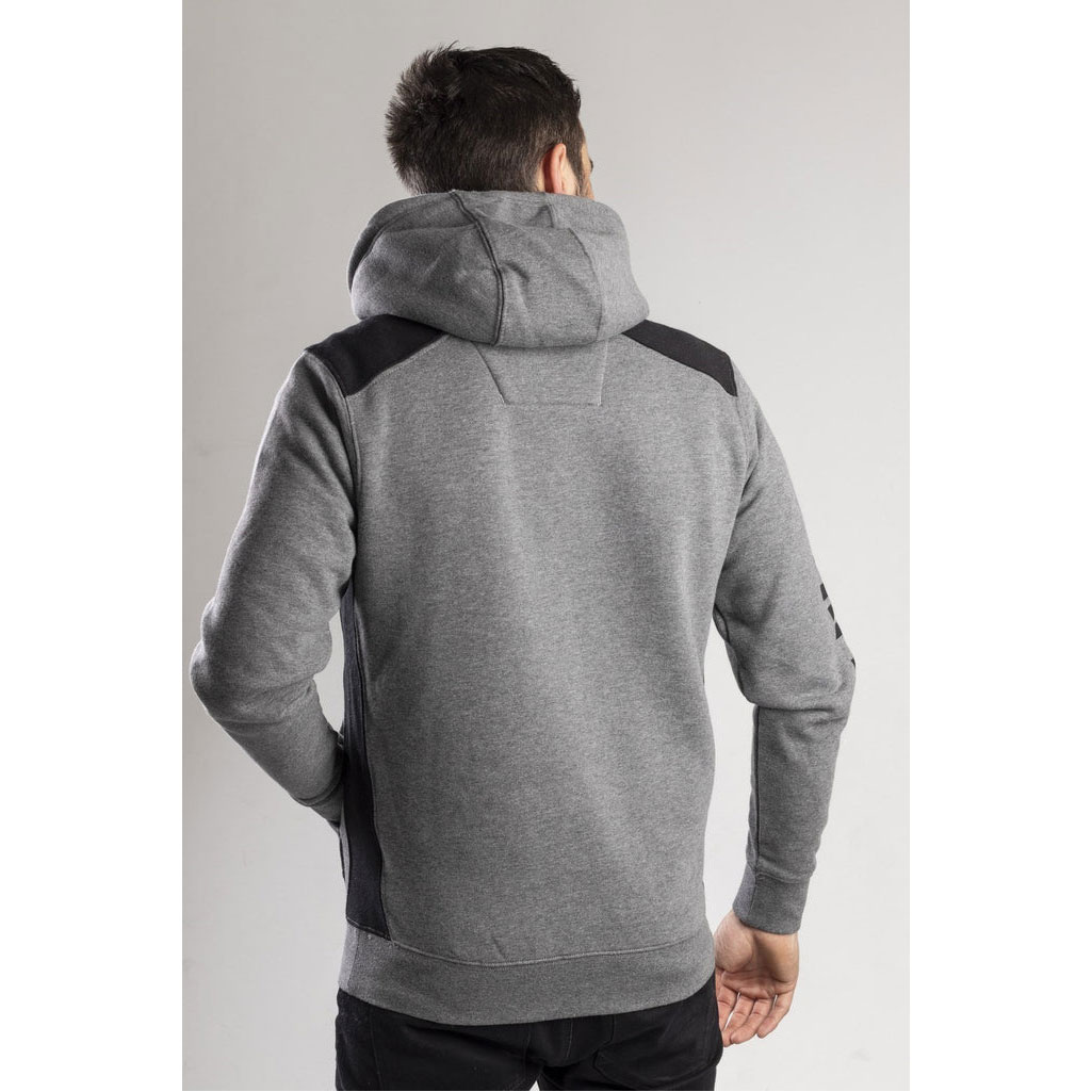 Caterpillar Logo Panel Hooded Heather Men's Sweatshirts Dark Heather Grey  USA |  760134-MOZ