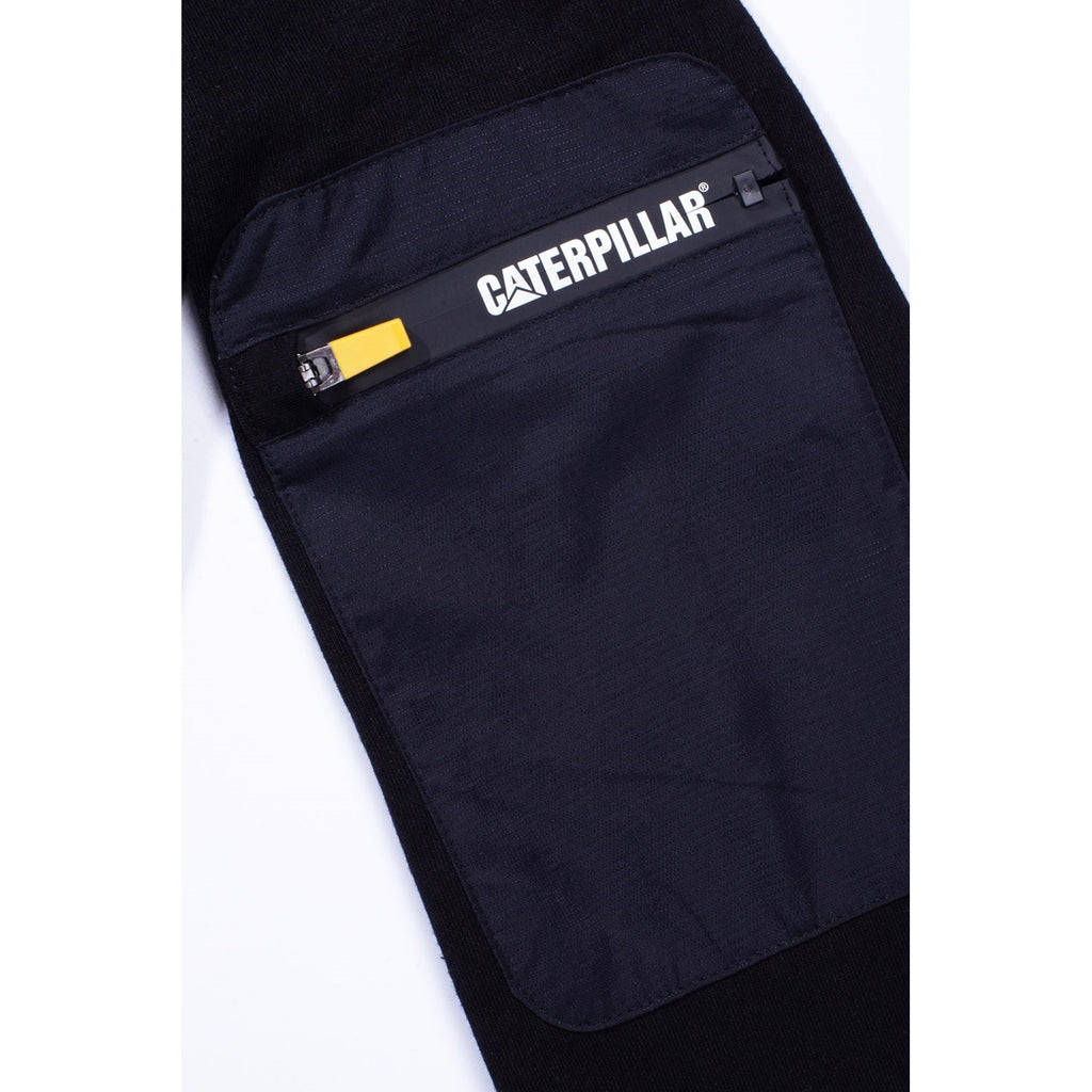 Caterpillar Loopback Full Zip Hoodie Men's Sweatshirts Black  USA |  294651-OYP