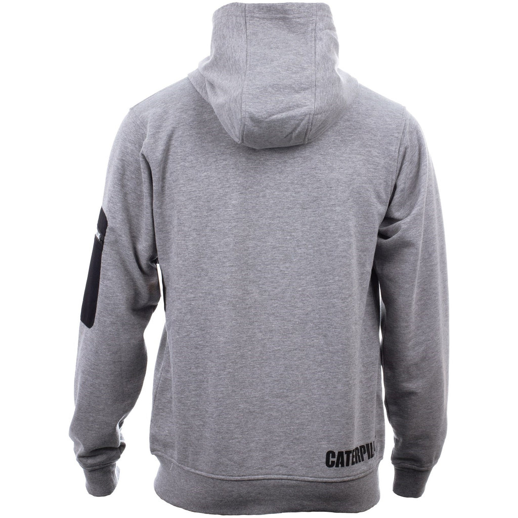 Caterpillar Loopback Full Zip Hoodie Men's Sweatshirts Grey  USA |  905348-QGK