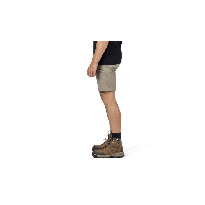 Caterpillar Machine Men's Shorts Khaki  USA |  078514-LWY